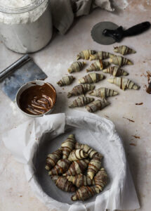 Nutella Rugelach Pull Apart Cake