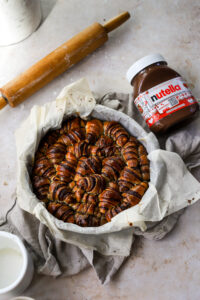 Nutella Rugelach Pull Apart Cake