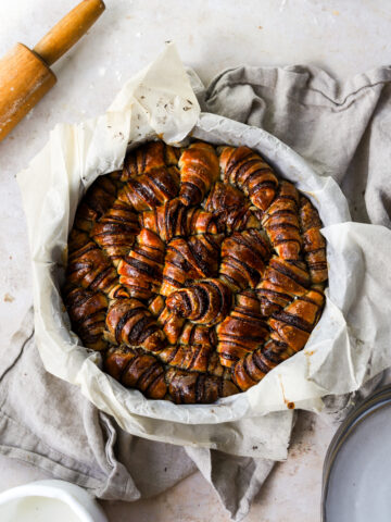 Nutella Rugelach Pull Apart Cake