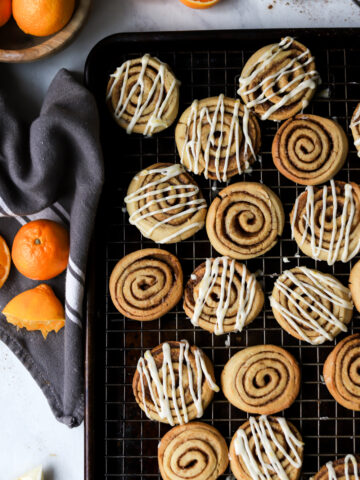Orange Cinnamon Roll Cookies
