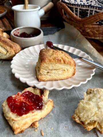 Flakey Weekend Sour Cream Biscuits