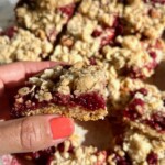 Jammy Raspberry Crumb Bars