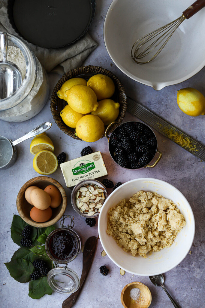 lemon-and-blackberry-tart