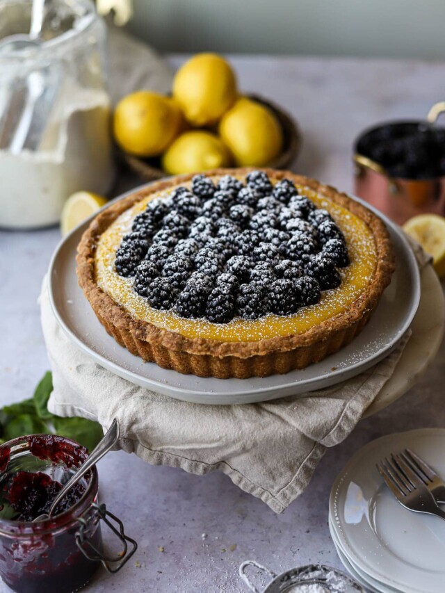 Lemon and Blackberry Tart